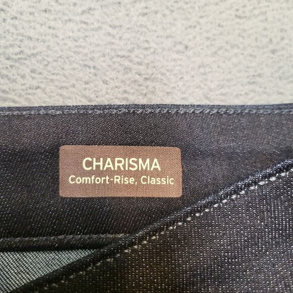 NWT 34 Heritage Jeans Mens 34x32 Charisma Straight Leg Dark Wash Stretch - Picture 4 of 11